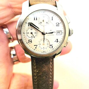 18mm 19mm 20mm 22mm Quick Release Leather Watch Strap Full Stitch Fit Rolex Omega Seiko Citizen - Grey Brown