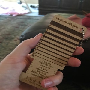 Hummingbird Yarn WPI Gauge - Wooden Spinning Control Tool For Knitters