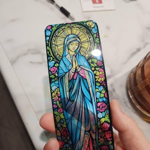 Virgin Mary Bookmark – Religious Catholic Gift, Christian Prayer ...