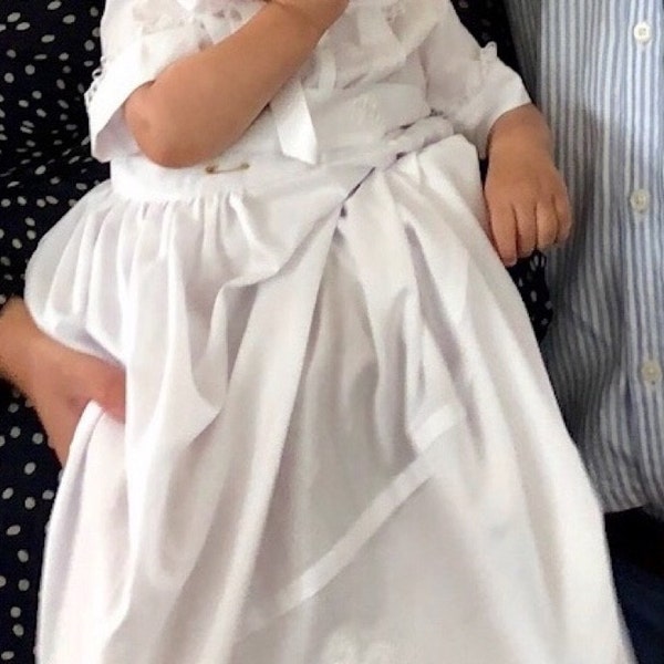 Boys Christening Robe & Bonnet 001176 - New Born Only main image 1