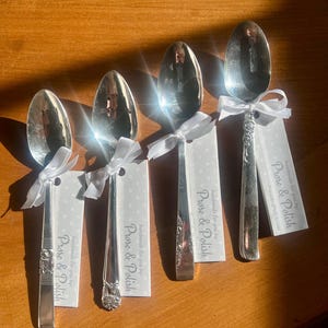 Hand stamped silver spoon - good morning honey tea spoon, coffee