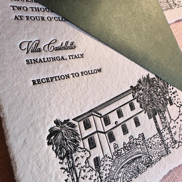 Custom Wedding Venue Illustration – Personalized Digital Download Art ...