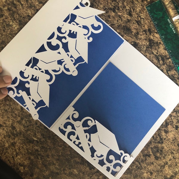 Graduation Invitation Card SVG Cut Files Template Class of 2026 Cricut ...