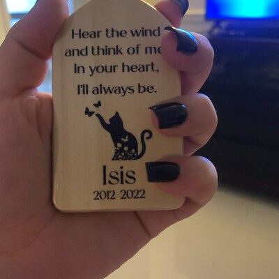 Personalized Cat Memorial Sign Cat Frame Wooden Frame With - Etsy