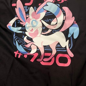 ニンフィア ポケモン図鑑 Tシャツ // イーブイ進化 イーブイ進化
