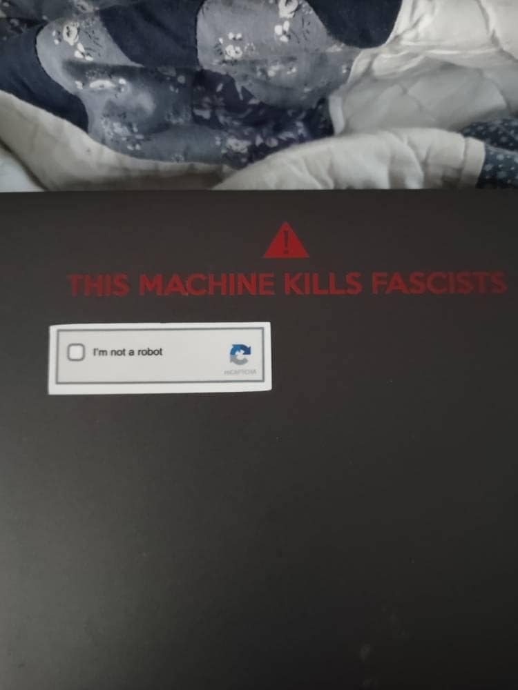 reCAPTCHA Sticker | Internet Security Decal | I Am Not a Robot | Funny Laptop Sticker | Geek Gift