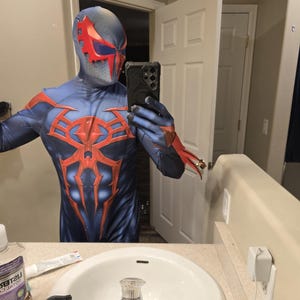 2099スパイダーマンマスク、3Dフェイスシェル付きカスタマイズ
