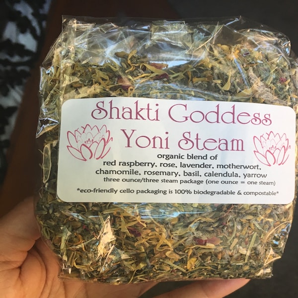 YONI STEAM Organic Herbs Blend 3 Oz Bulk Package Vaginal Steaming Herbs ...