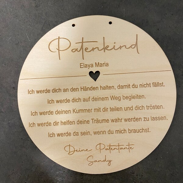 Make-up-Tasche Mit Aufdruck »Will You Be My Godmother« – Geschenk Für Patentante, Wasserdicht, 23x18 Cm