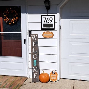 Sign for Wall Mount Mailbox Front Porch House Number Sign - Etsy