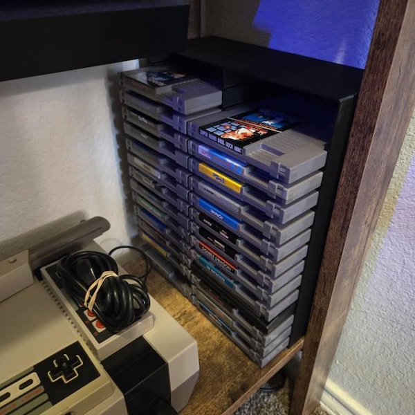 2 Rows - Rack Display for NES Nintendo Entertainment System Games ...