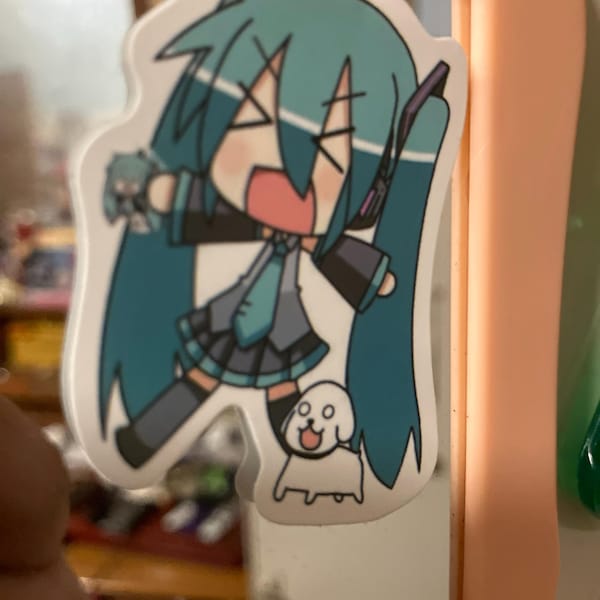 65PCS Adorable Hatsune Miku Chibi Sticker - Vinyl Decal for Laptops ...