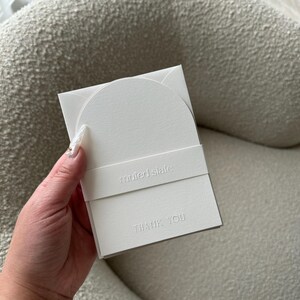Thank You Card Foil Pressed Minimal - Etsy