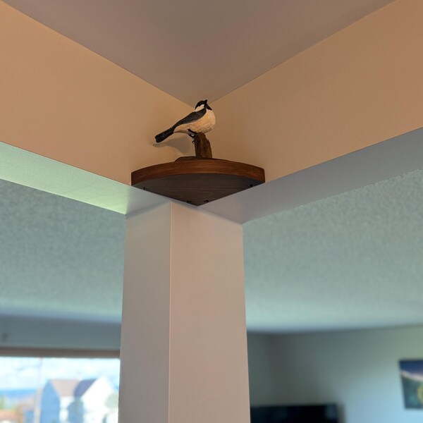 Computer Table, Pentagonal Big W Corner Shelf, Floating Rustic Big Size ...