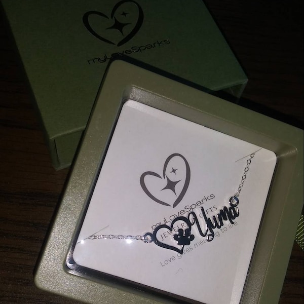 Custom Photo Memorial Jewelry Dog Paw Necklaces Cat Gift