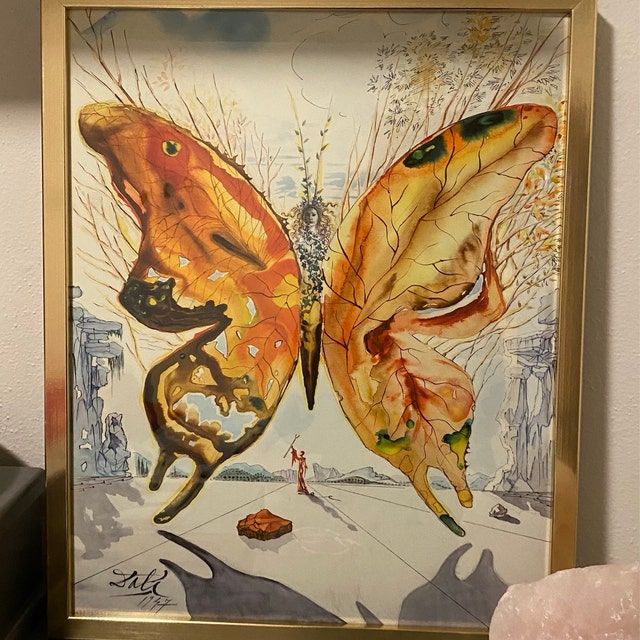 サルバドール ダリのヴィーナス蝶のプリント、サルバドール ダリ展