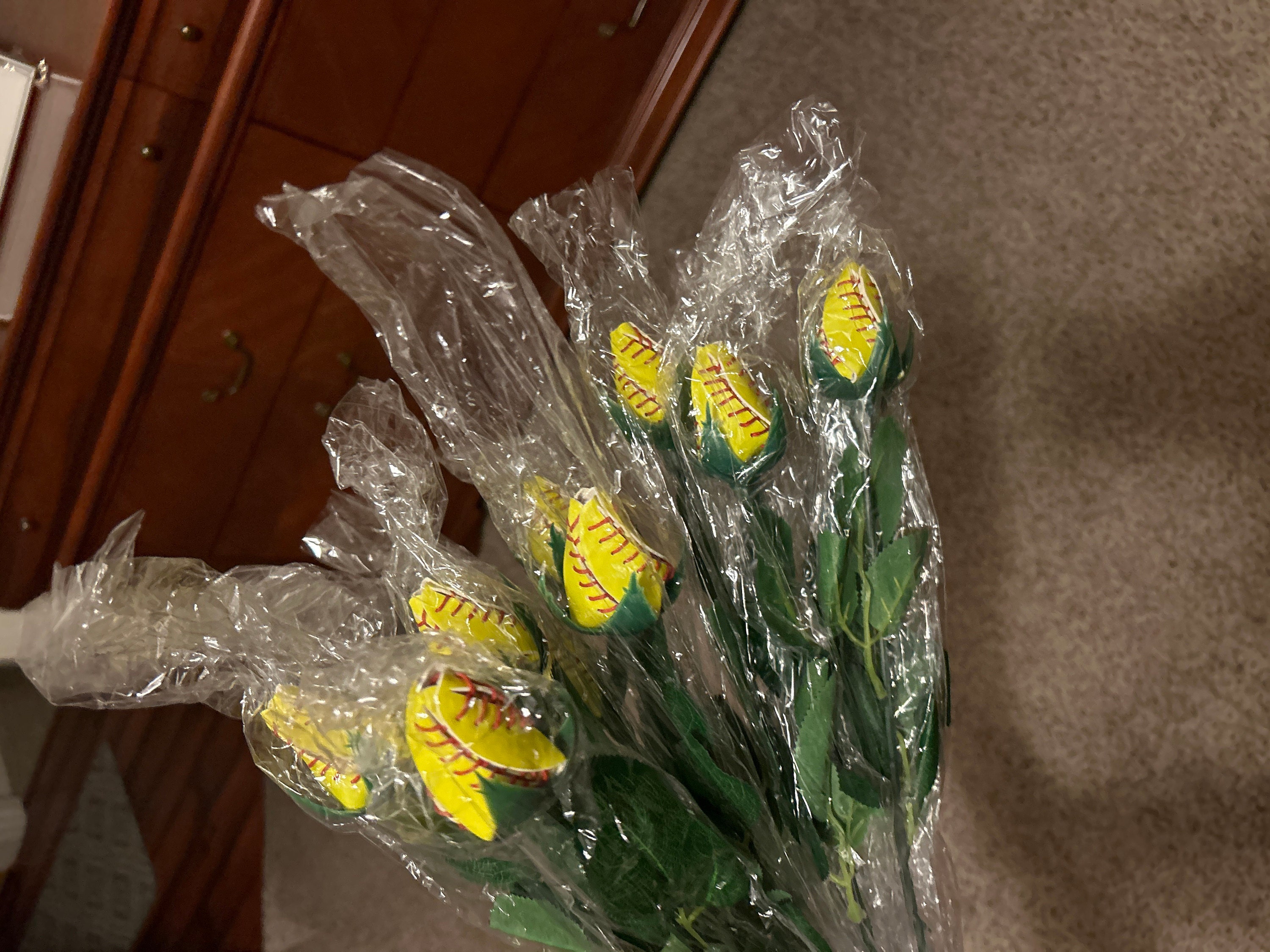 Softball Roses Select Qty Softball Gift Back to School