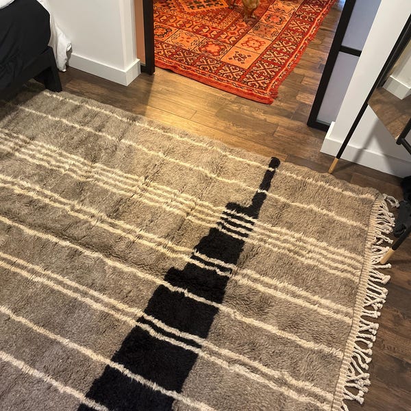 Vintage Moroccan Azilal Rug Pink With Diamond Pattern 4.7x11 Ft