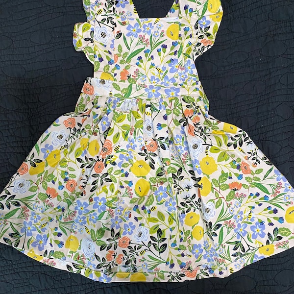 Pink Check Print Rabbit Sundress