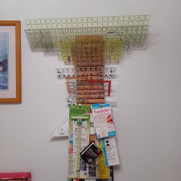 Ruler Holder Vertical Wall Mount - Etsy