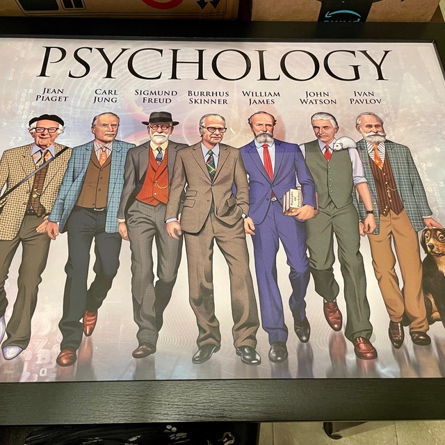 Large Men in Psychology Poster 