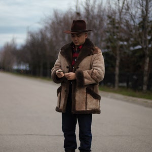 LargeXLarge lll Schott Mountain Man Schott Mountain Man sheepskin coat
