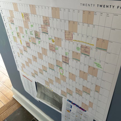 PRINTABLE 2024 Wall Calendar Digital PDF Instant Download 2024 Wall ...