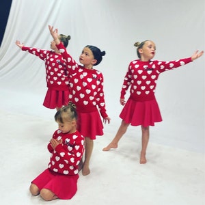 Robe Pull Gymboree Fille - Taille 4T - Rouge Tricot Câble - Saint-Valentin
