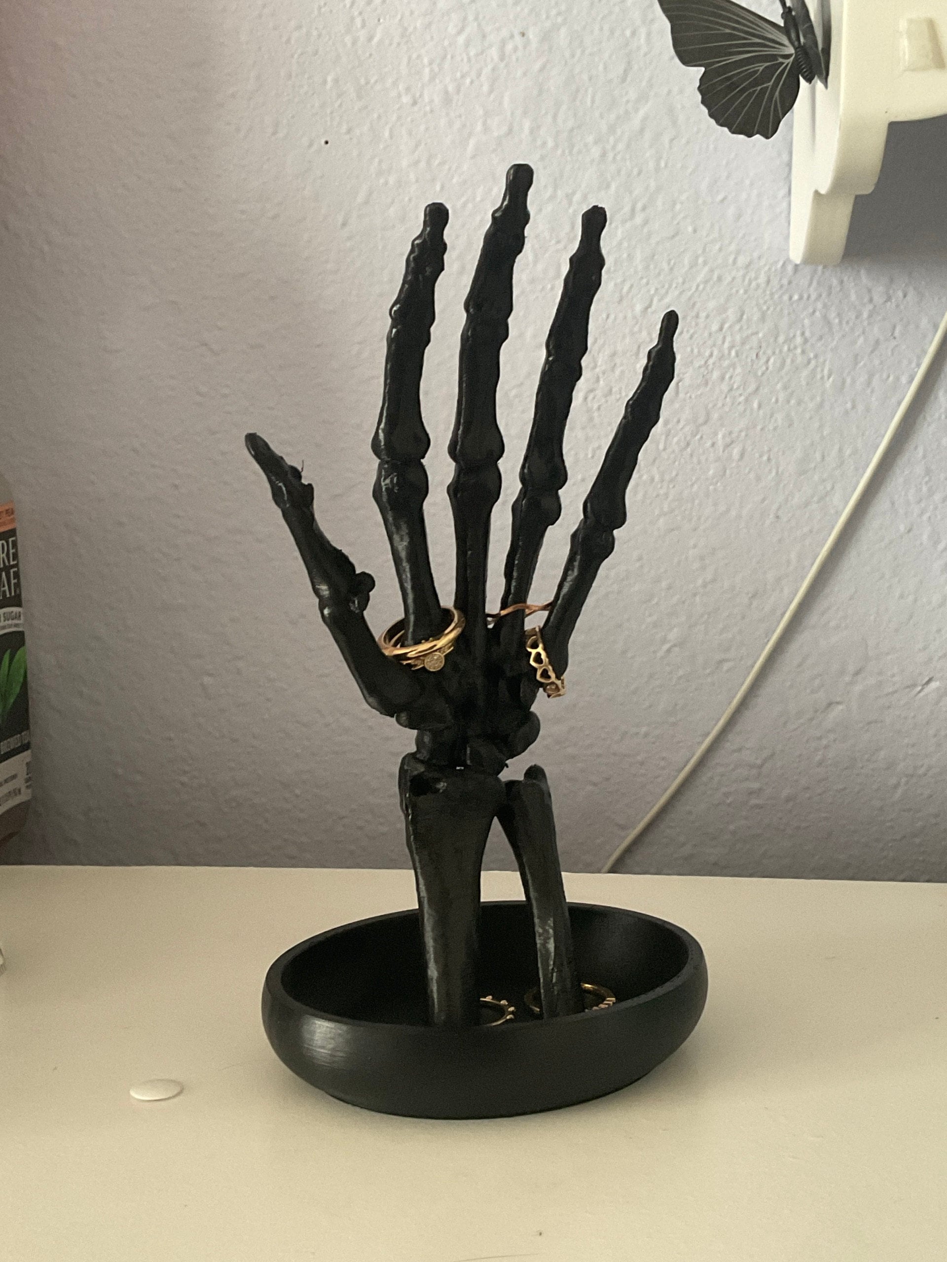 Skeleton Hand Jewellery Holder Stand, Ring Tree, Ring Dish, Unique Jewelry Organizer