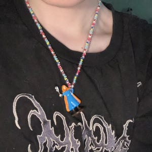 Holly the Heroic Necklace | Hand Painted Cold Enamel Pendant