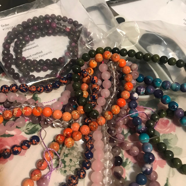 Perline Di Pietra Preziosa Naturale Kunzite Autentica, 8 Mm - Foto 3