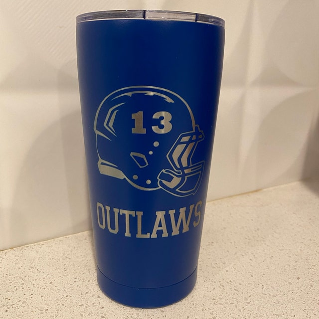 Custom Football Tumbler – TheGlitterPress