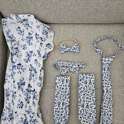 burgundy floral skinny tie