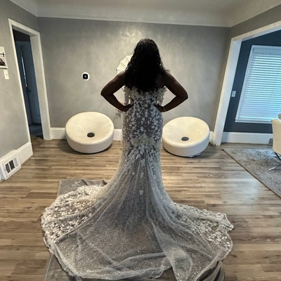 Glamorous White Mini Short Wedding Dress with Beaded Straps for Extra Sparkle