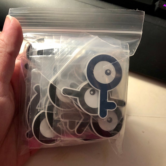 Pokémon Unown Fridge Magnets Complete Set 28 Plus Bonus 