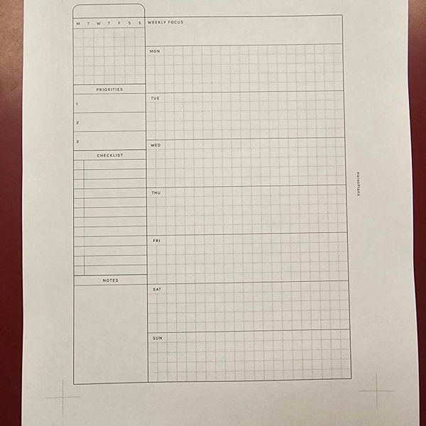 Undated Weekly | HP Classic Printable Happy Planner Inserts | WO1P ...