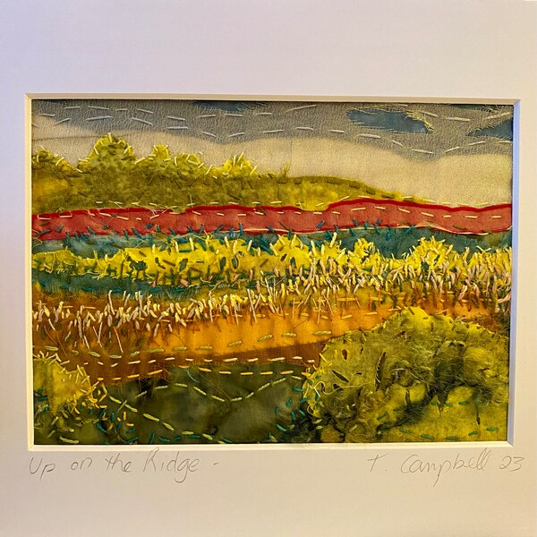 Prairie Sunset Fabric Art Kit, Beginners Embroidery, Easy Sewing ...