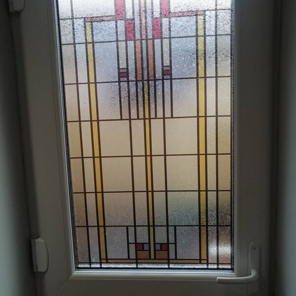 3D Ripple Glass Window Film - Semi-transparent Frosted Privacy Sticker ...