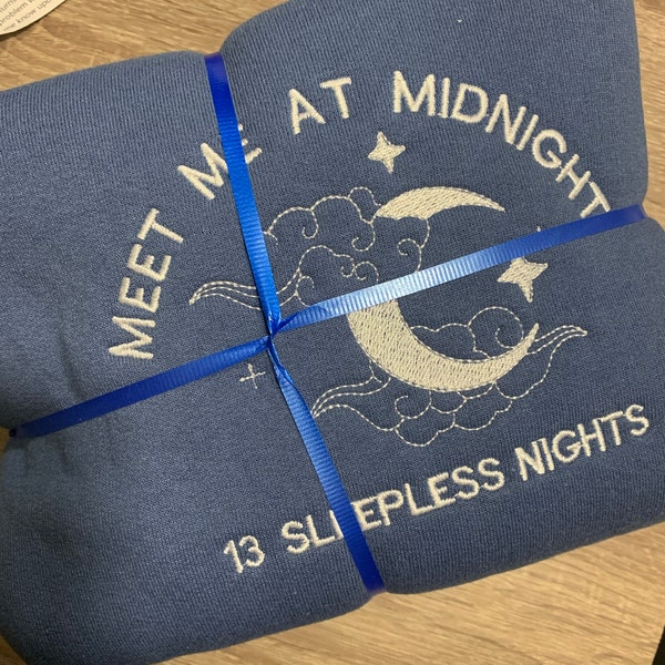 Meet Me at Midnight Embroidered Sweatshirt, Meet Me at Midnight, in the ...