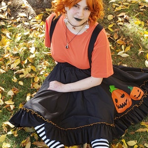 Pumpkin Dress High Waisted Skirt Lolita Cottagecore Spooky - Etsy 日本