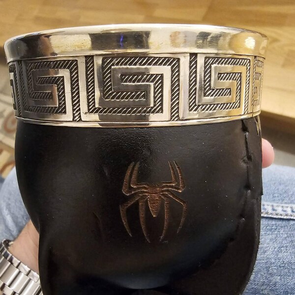 Bolso De Mate Argentino Entrerriano - Hecho A Mano En Cuero, Para Termo Y Mate, Estilo Tradicional Gaucho