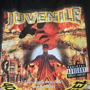 Juvenile 400 Degreez Throwback Gangsta Rap T Shirt Album New