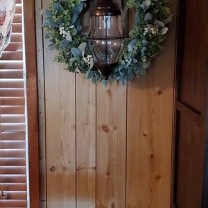 Year Round Lambs Ear Wreath, Modern Farmhouse Eucalyptus Wreath ...