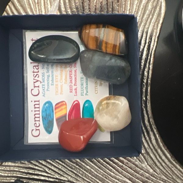 Gemini Crystals Set, Gemini Crystal Set, Crystals for Gemini, Stones ...