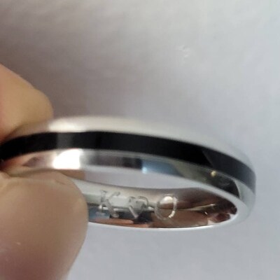 Bague Anti-stress En Acier Inoxydable 316L - 3 Mm - Surface à Facettes Rotative - Pour Femmes - Cadeau Détente
