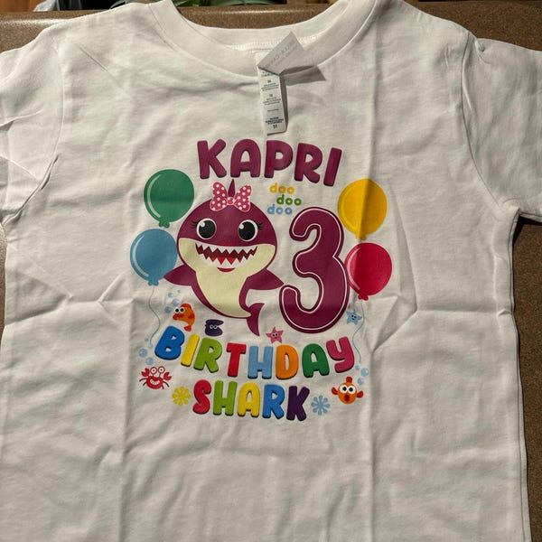 Pink Baby Shark Birthday