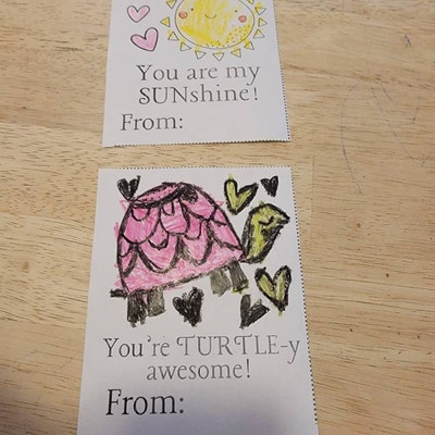 Coloring Valentine's Cards Printable DIGITAL DOWNLOAD Non-editable ...
