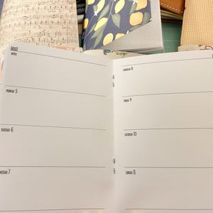 WO2P Planner Insert Week on 2 Pages Insert Printed Planner Insert ...