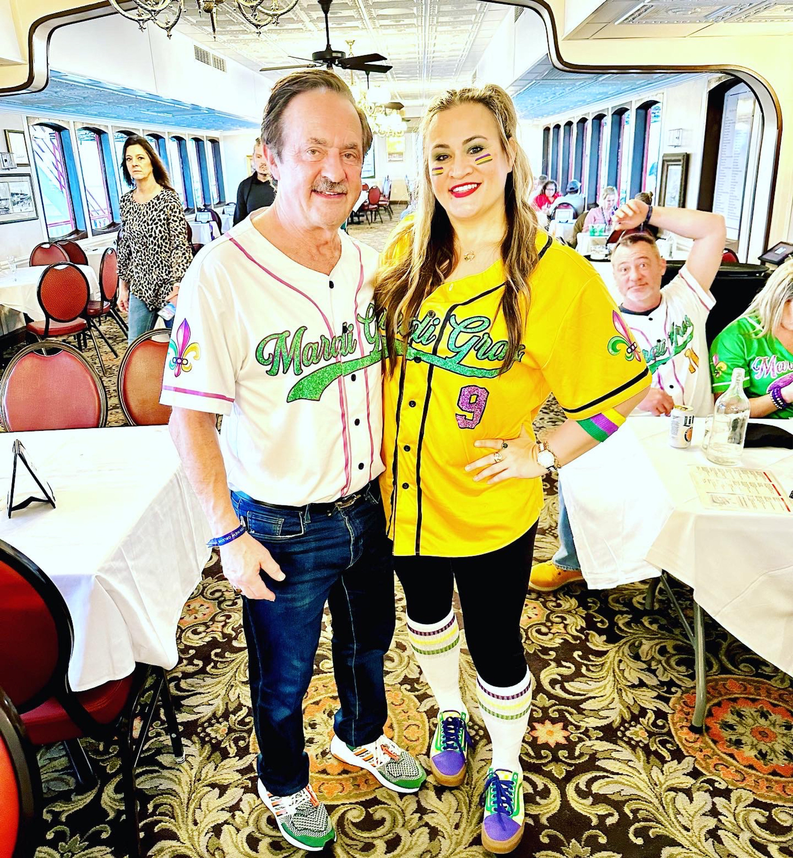 Personalisiertes Mardi Gras Baseball Jersey, Personalisierter Name und Nummer Baseball Jersey, Mardi Gras Karneval Jersey, Geschenk für Familie