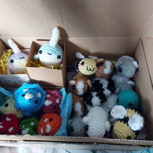 Little Tiny Cute Crochet Narwhales Stuffies Keychain Gift | Etsy UK